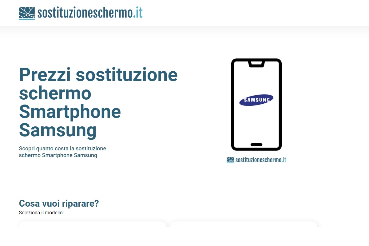 sostituzione schermo cellulari